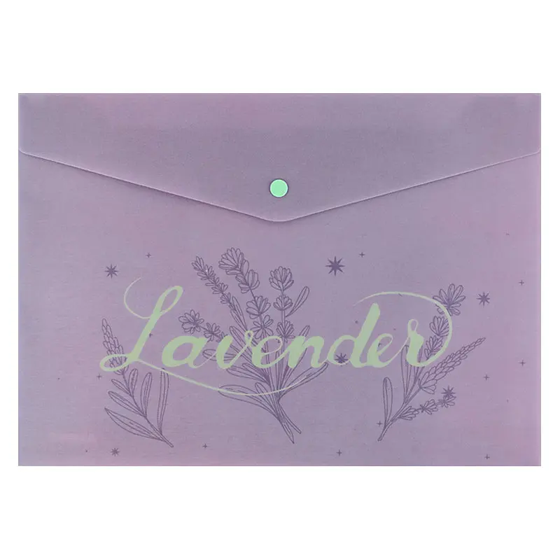 Папка-конверт "Axent" №1495-36-A A4 Lavender-1 на кнопці - фото 2