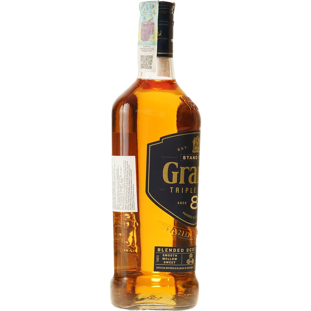 Віскі Grant's Triple Wood 8 yo Blended Scotch Whisky 40% 0.7 л - фото 4