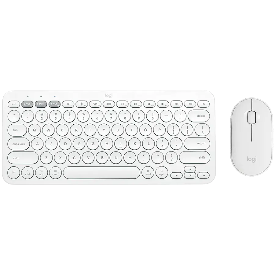 Комплект (клавіатура + Мишка) Logitech Pebble 2 Combo Білий Wireless (920-012240)