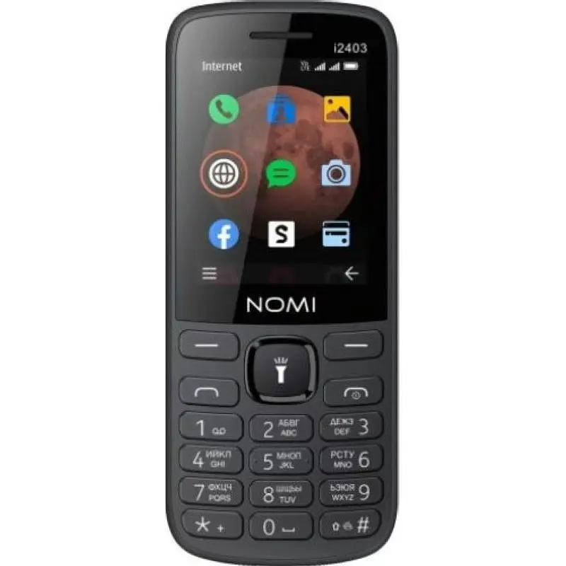Телефон Nomi i2403 Black (чорний) - фото 2