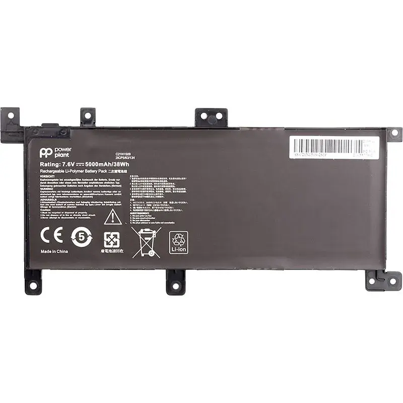 Акумулятор PowerPlant для ноутбуків ASUS VivoBook X556U (C21N1509) 7.6V 5000mAh (NB430963) - фото 2