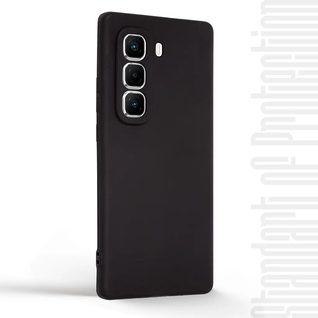 Чехол-накладка для смартфона Infinix Hot 50 Pro Plus 4G противоударный, силиконовый, термополиуретановый (ТПУ), с защитой камеры и корпуса, черный, защита всего корпуса, ArmorStandart (ARM84475) - фото 2