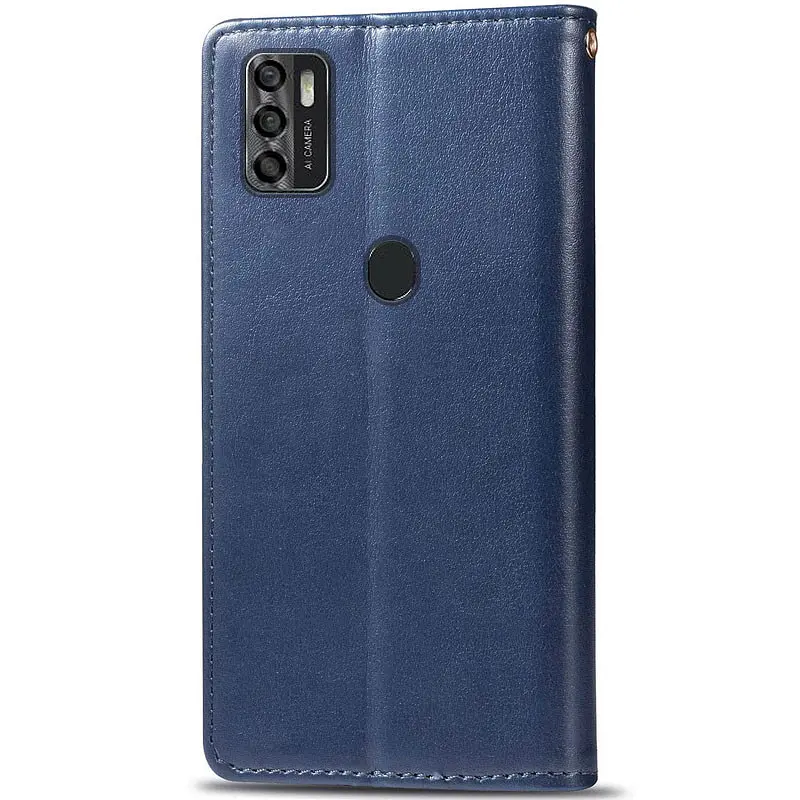 Кожаный чехол-книжка GETMAN Gallant (PU) для ZTE Blade A7s (2020) Синий - фото 2