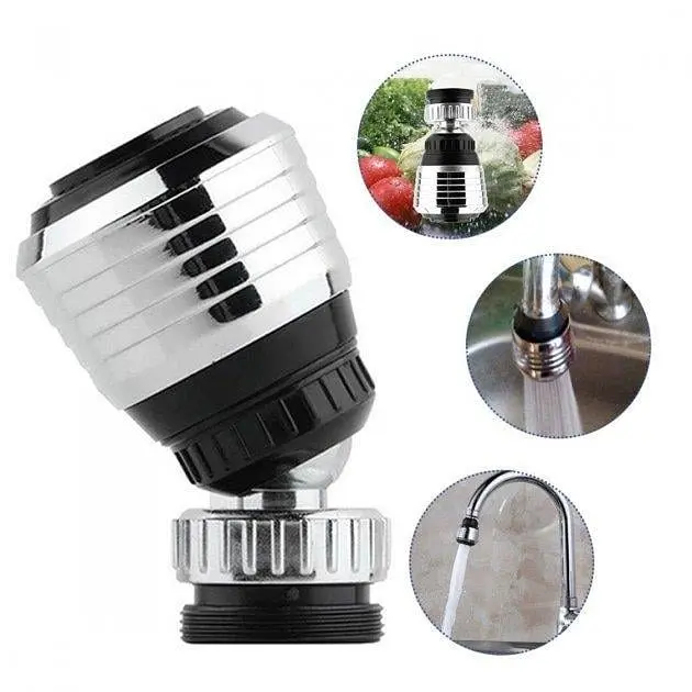Насадка аератор на кран Wuw Water Saver 150 гнучкий подовжувач з розпилювачем - фото 4