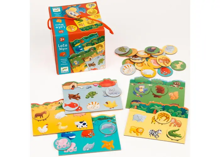 Настільна гра Djeco Дитяче лото Тварини (Loto Animals, 30 pcs) (DJ08120) - фото 6