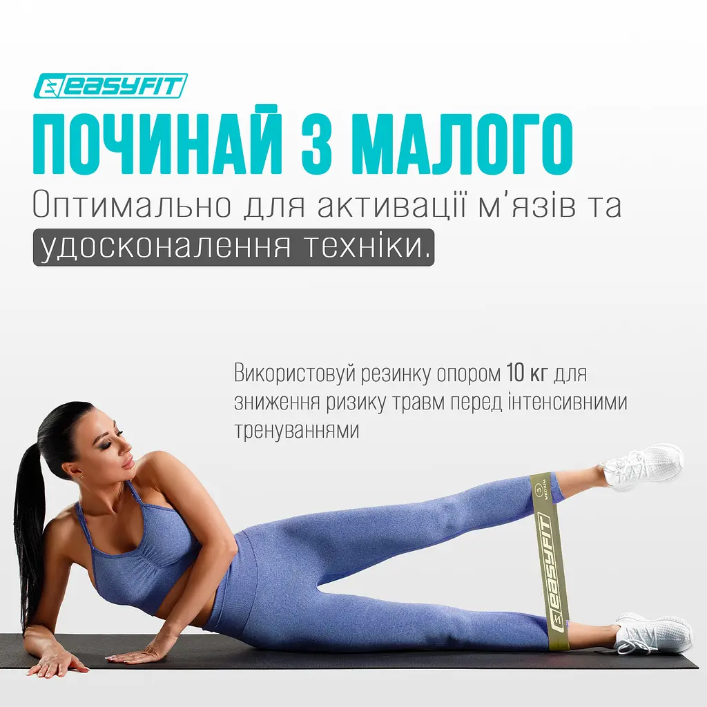 Резинки для фитнеса EasyFit MonoBand набор 3 шт - фото 3
