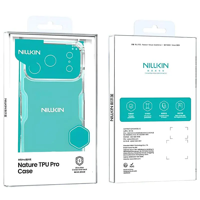 TPU чохол Nillkin Nature Pro Series для Apple iPhone 17 Pro Max (6.9) Безбарвний (прозорий) - фото 4