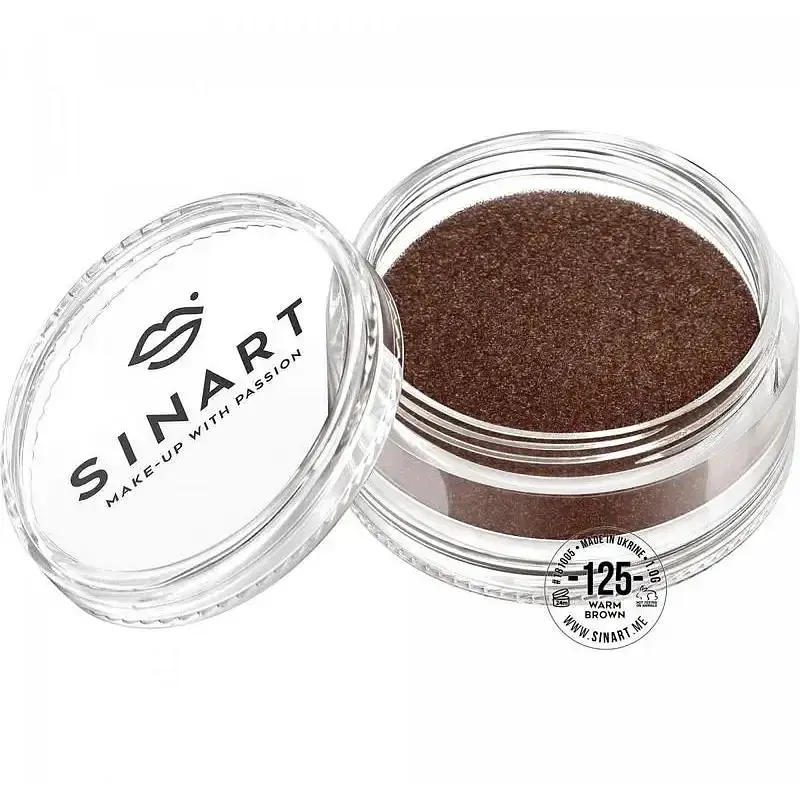 Розсипчасті тіні Sinart Make-Up With Passion 125 warm brown - фото 2