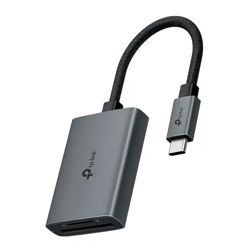 Кардридер USB TP-Link, Grey, Type-C 3.0 - SD / microSD, 15 см (UA430C)