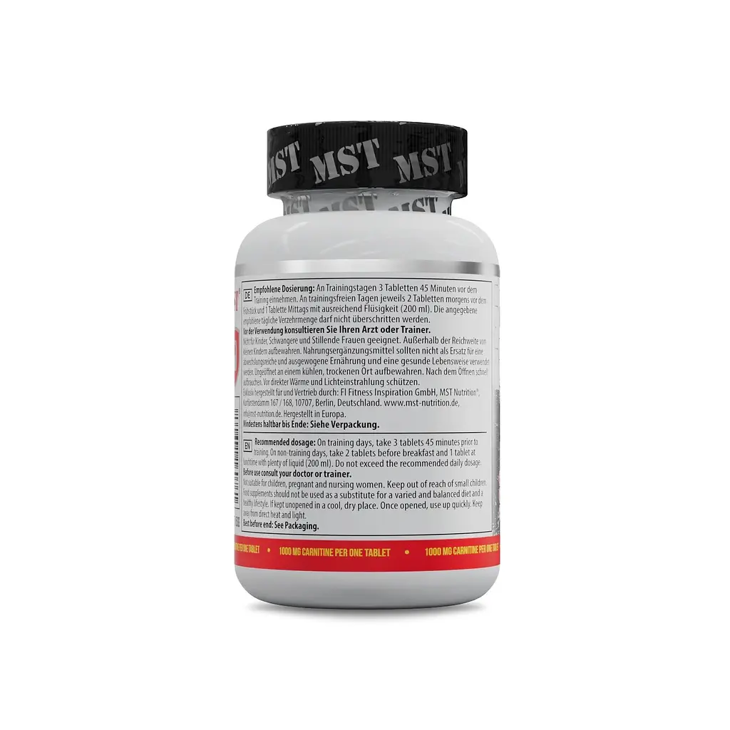 Жироспалювач L-Carnitine 1000 mg, 90 таблеток MST Nutrition vit0004433 - фото 3