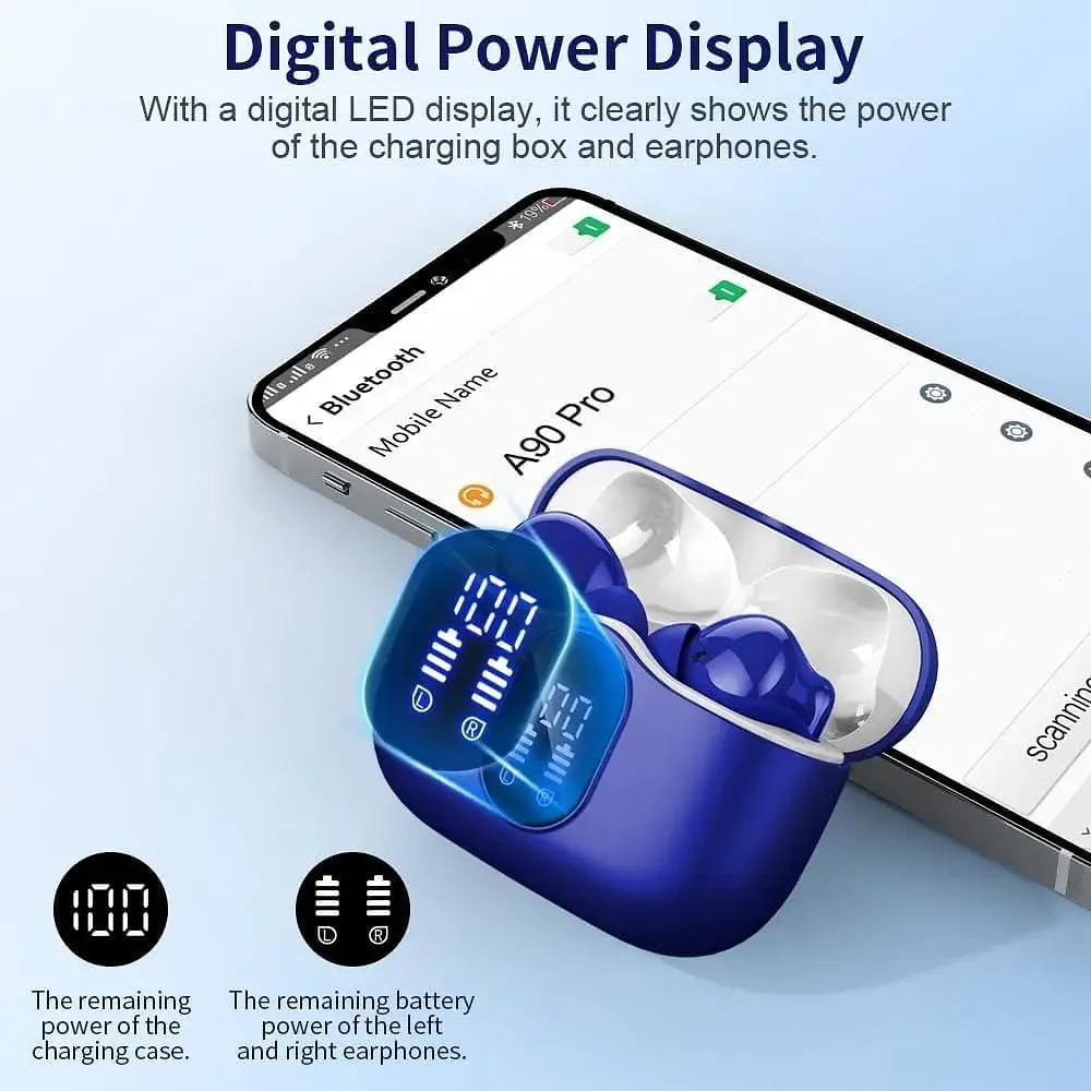 Бездротові навушники Bluetooth 5.3 з мікрофоном та шумопоглинанням - фото 6