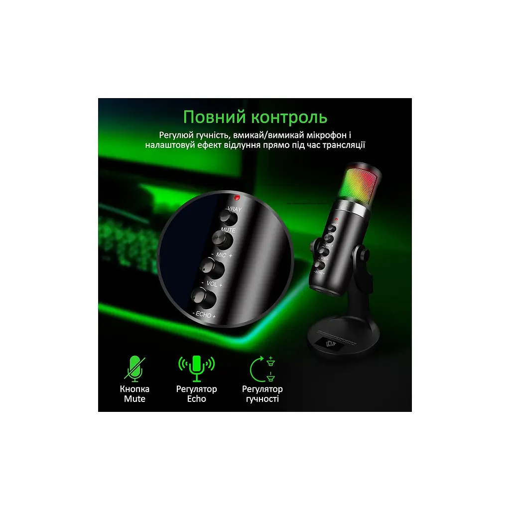 Мікрофон Vertux Marshal USB Black (marshal.black) - фото 7