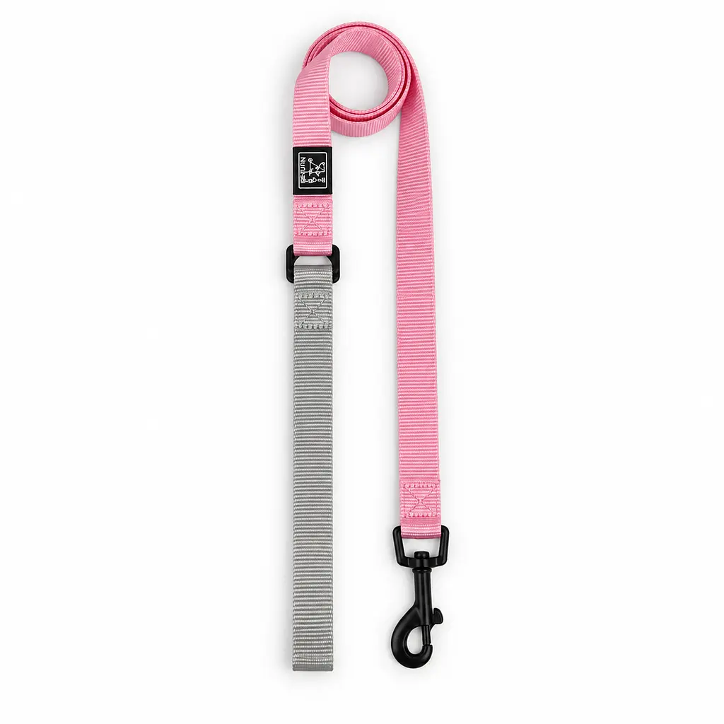 Шлея для собак Nunbell Y-Shape з повідцем, регульована та світловідбивна S, Рожевий - фото 2