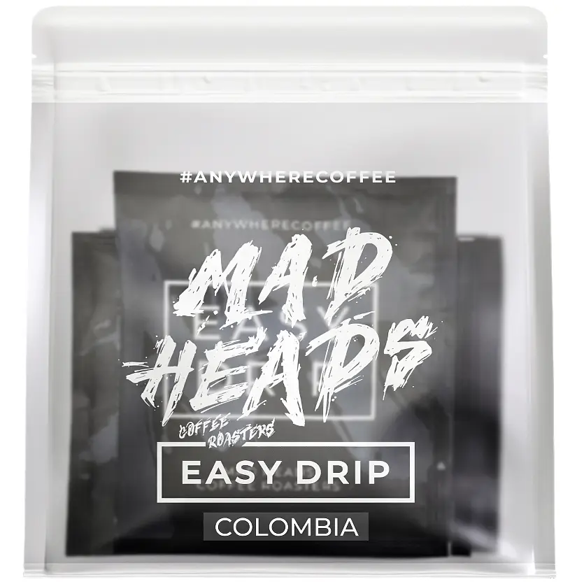Кофе в дрип-пакетах Madheads Wilton Benitez Red Bourbon DECAF Colombia Easy Drip box 10 шт. - фото 1