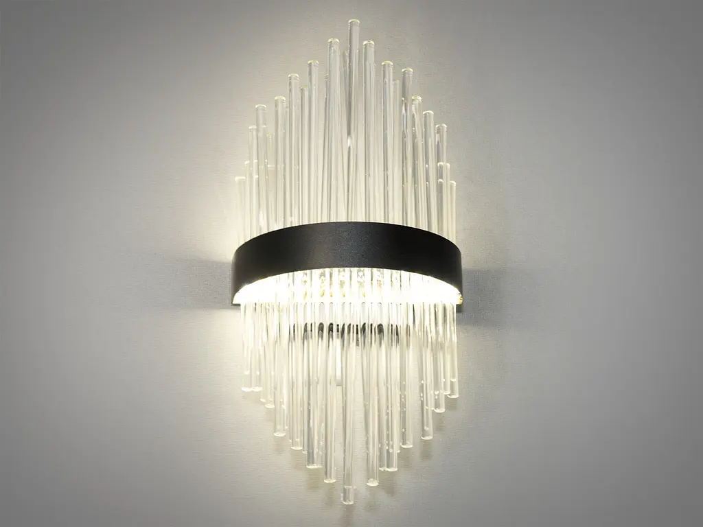 Светильник настенный LED Diasha 839/2PB 18W 990 лм IP20 металл стекло для спальни - фото 2