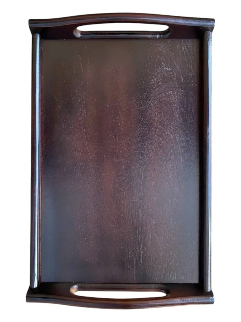 Складаний кавовий столик для сніданку в ліжко темний 42×28×17 см №6. - фото 7