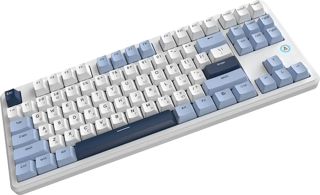 Клавіатура Ajazz AK870 V2 Flying Fish Switch White USB-C (AK870-V2-FF-BWB) - фото 5