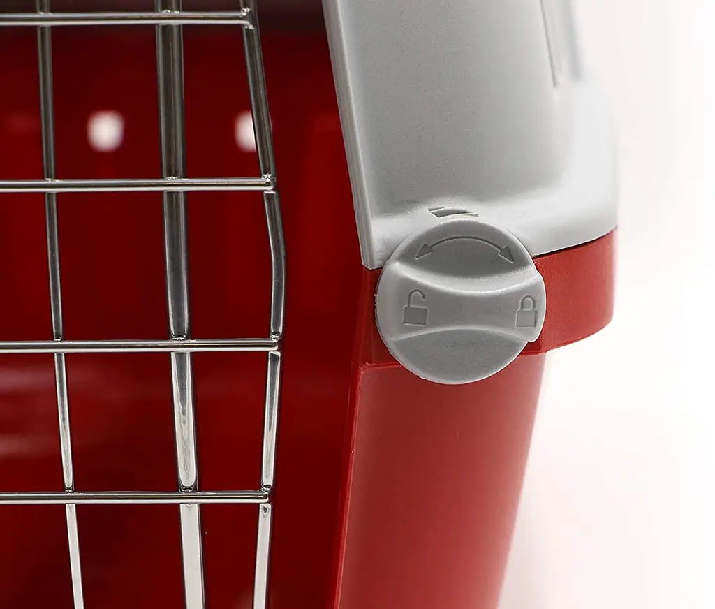 Переноска для тварин 48x31.5x33 см MPS PRATIKO 1 RED (двері металеві) - фото 5