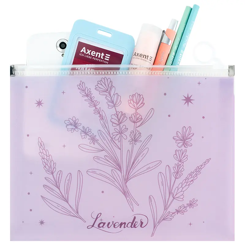 Папка А5+ Axent Lavender-2 на блискавці zip-lock (1498-37-A) - фото 3
