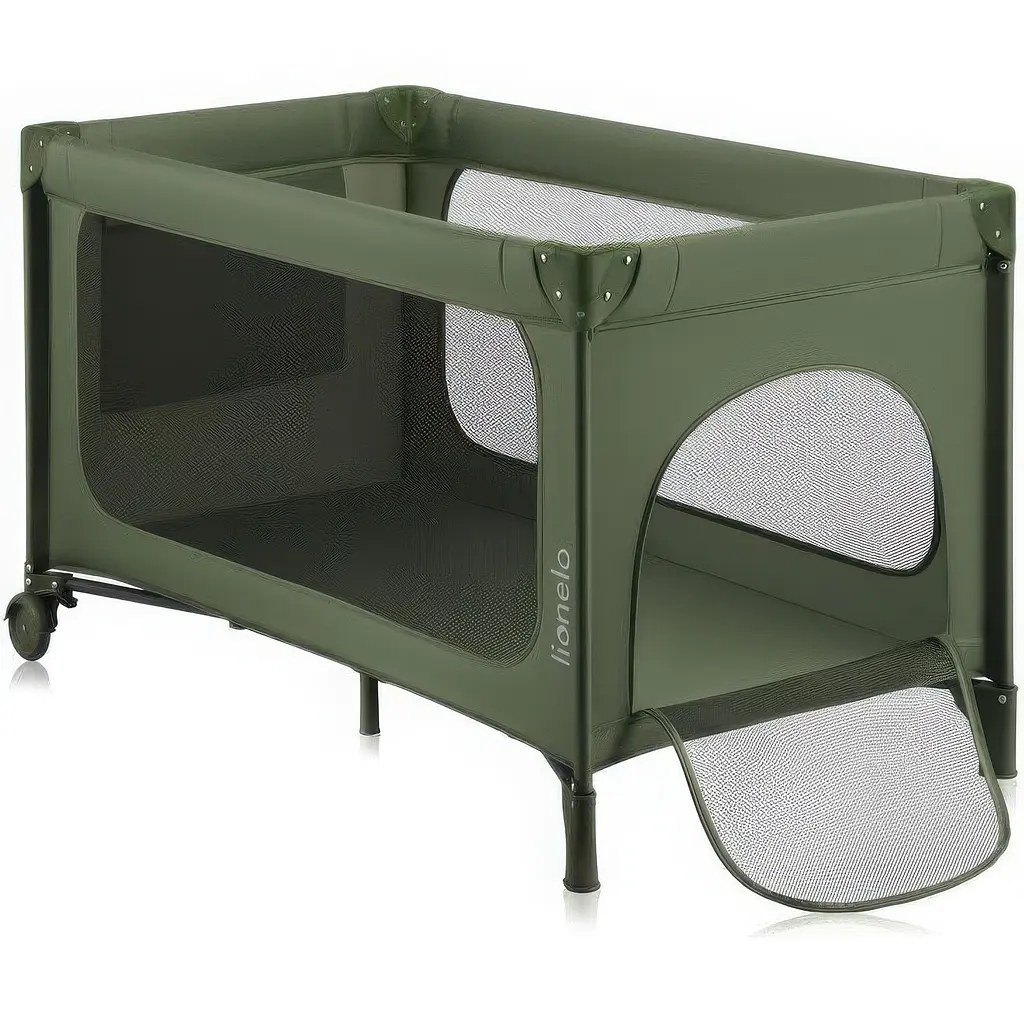 Манеж-кроватка Lionelo Jasmin Easy Fold Green Olive (LO-JASMIN EASY FOLD GREEN OLIVE) - фото 3