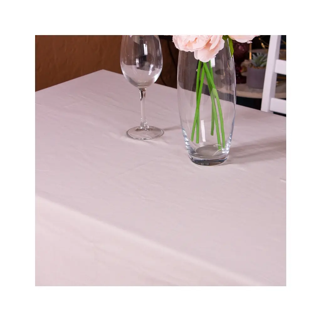 Скатертина MirSon Водонепроникна №403 Satin Waterproof Light Gray 100x140 см (2200006723400) - фото 3