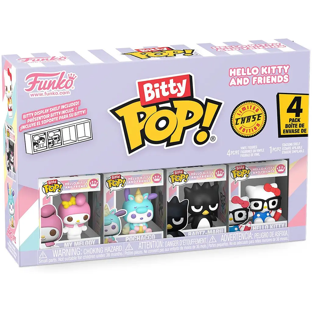 Набір ігрових фігурок Bitty Pop! Sanrio Моя Мелоді 4 фігурки в асортименті (85716) - фото 2