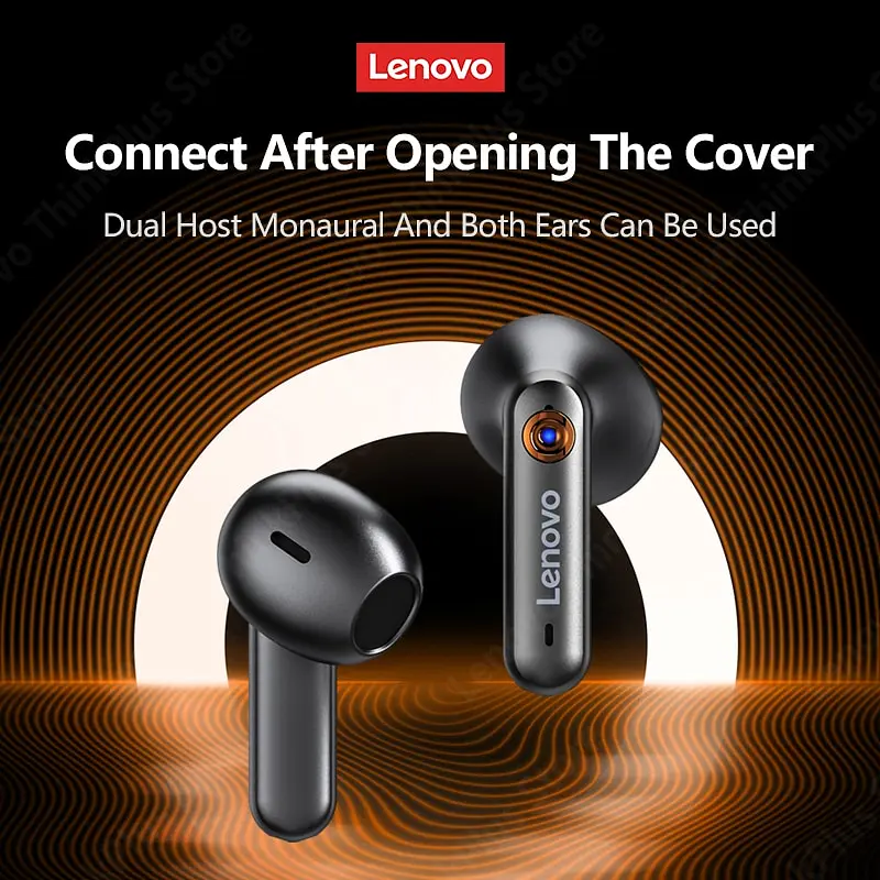 TWS-навушники Lenovo T60 black - фото 5