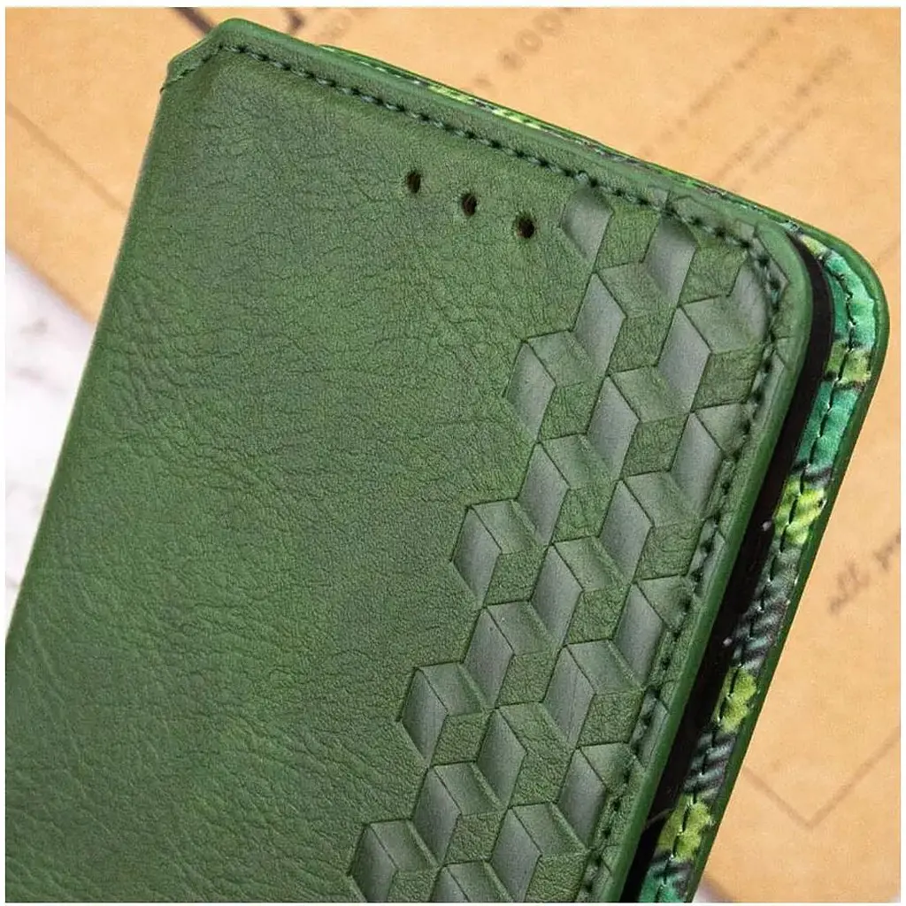 Чохол-книжка Rubic Leather Case для Redmi Note 13 Pro 5G/Poco X6 5G Green [120838] - фото 4