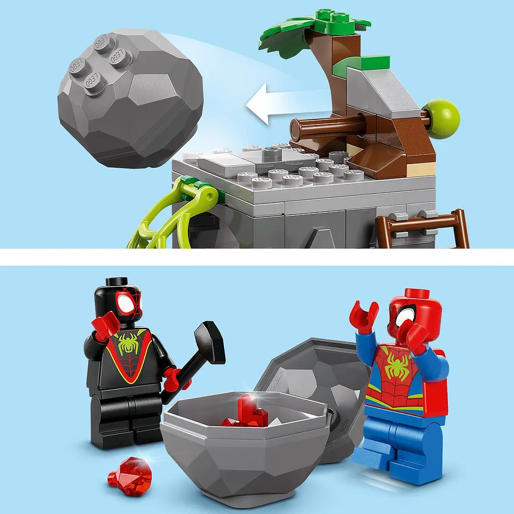 Конструктор LEGO Marvel Динозаврячий спасательный транспорт команды Паука, 136 деталей (11199) - фото 7