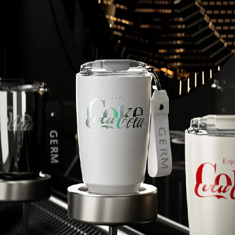 Термокружка Germ Mocha Series Coca-Cola 430 мл Aurora White [GE-CK22AW-B9] [118598] - фото 4