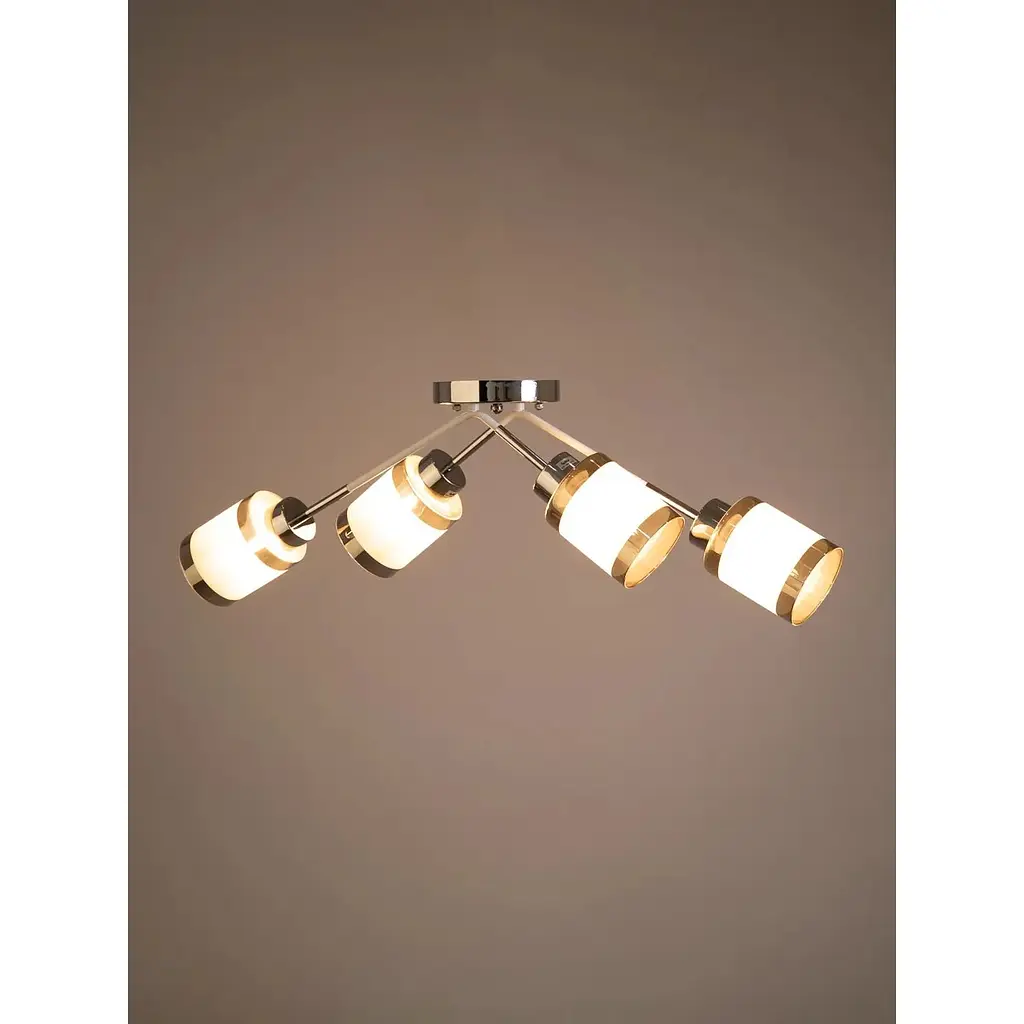 Люстра Brille LK-734C/4 E27 WH+CH - фото 3