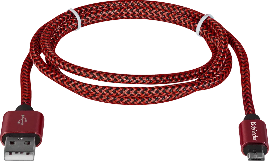Кабель USB 2.0 AM-micro BM, 1.0 м, червоний, 08-03T PRO Defender