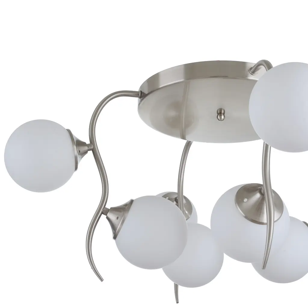 Люстра потолочная Brille в спальню E14 60W PN (BL-977C/8) - фото 5