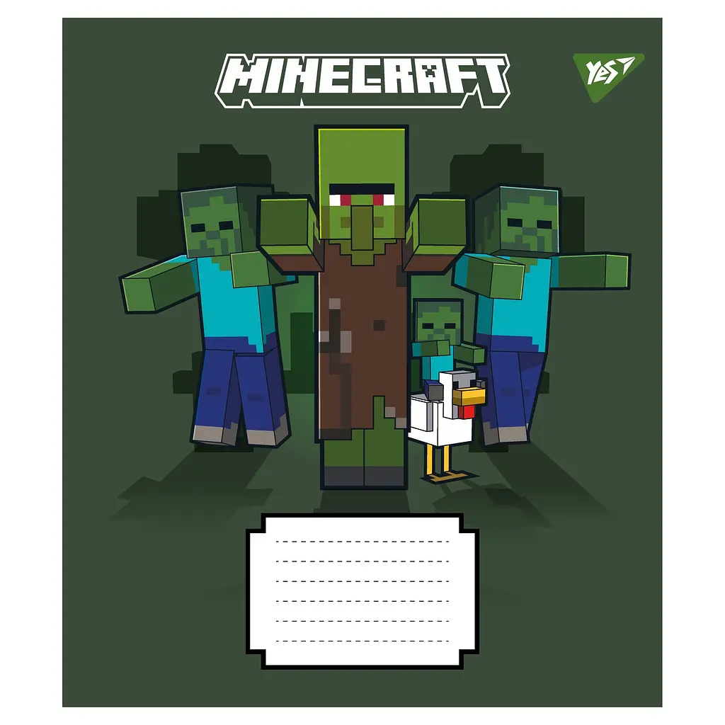 Набір зошитів Yes Minecraft Signs А5, 24 аркуші 20 шт. (767561) - фото 4