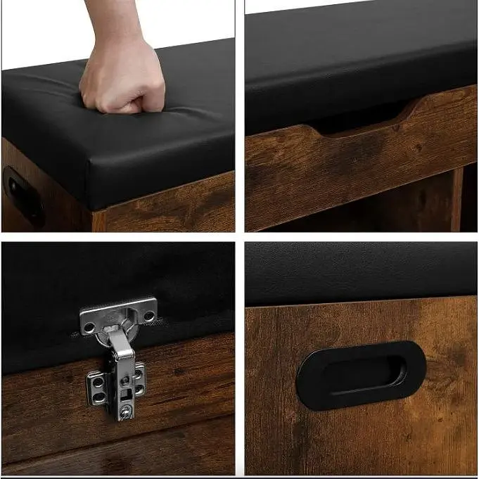 Тумба для обуви Leobert Gerbor с мягким сиденьем в стиле Loft - фото 3