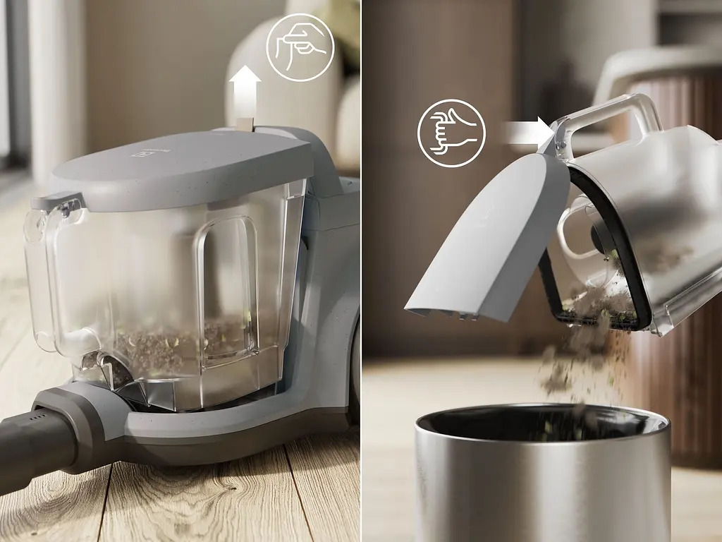 Пылесос Electrolux контейнерный 850 Вт HEPA12 3 насадки серый - фото 3