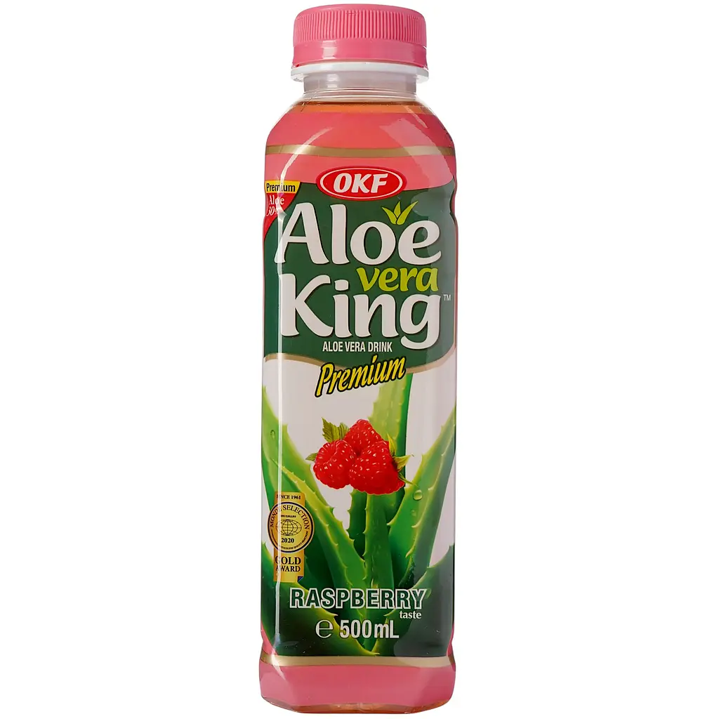 Фруктовий напій OKF Aloe Vera King Raspberry 0.5 л - фото 3