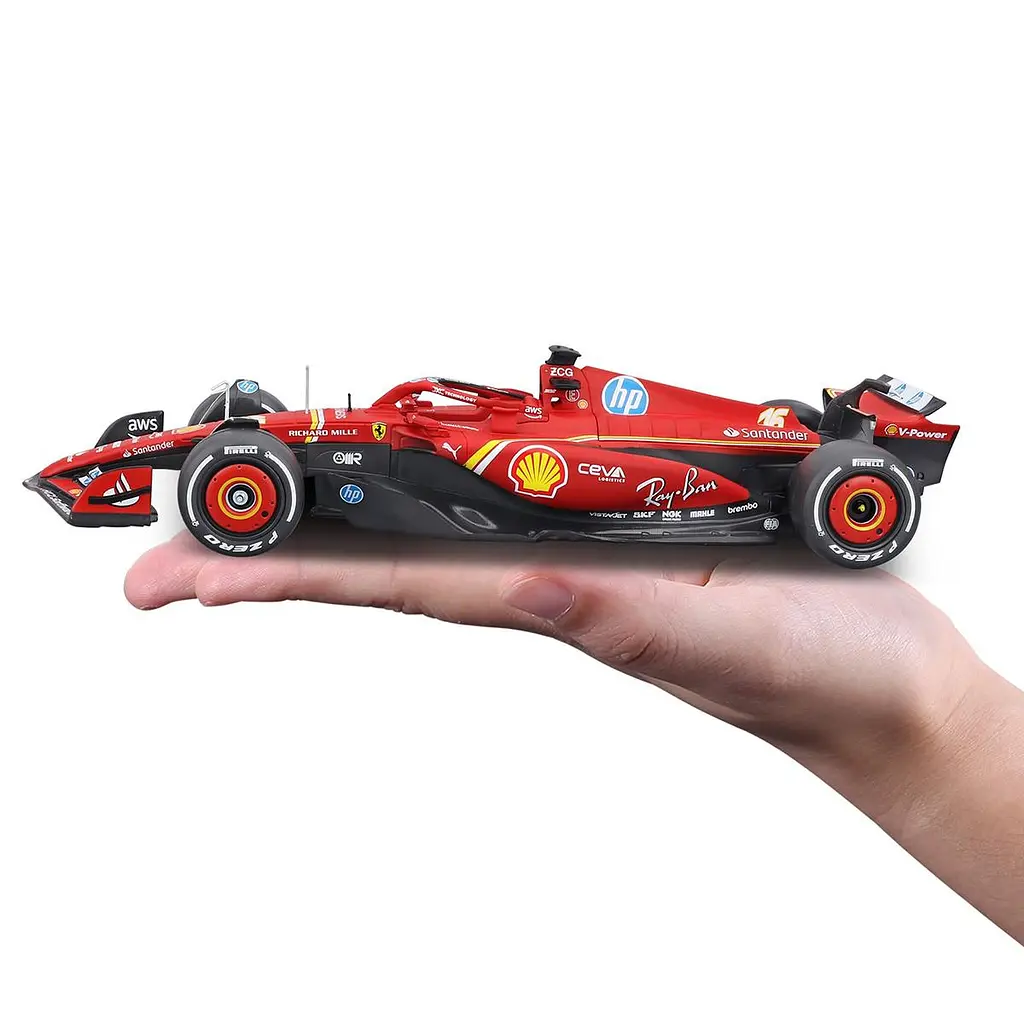Автомодель з фігуркою – FERRARI SF-24 (2024) (1:24) Bburago 18-26823 - фото 7