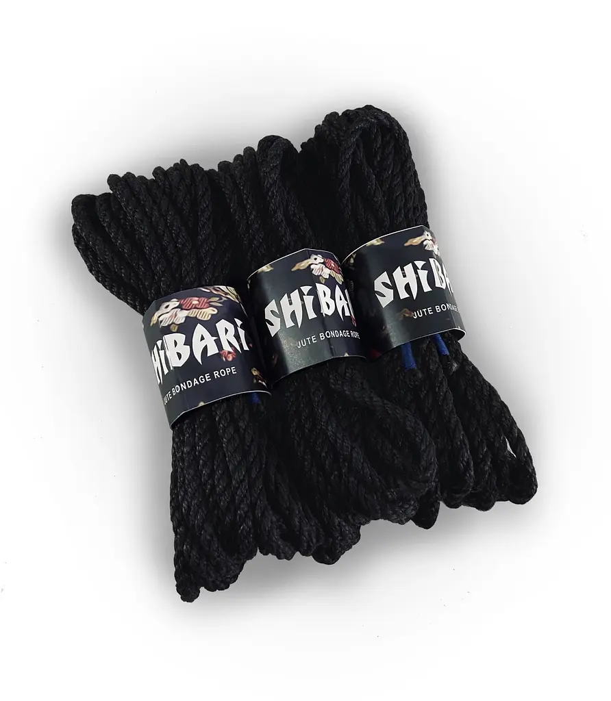 Джутова мотузка для Шибарі Feral Feelings Shibari Rope, 8 м чорна - фото 2