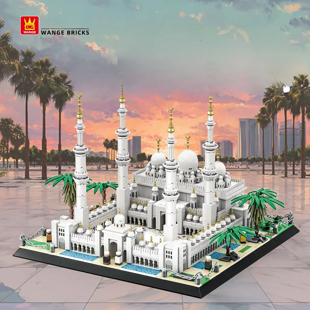 Конструктор Wange Архітектура  Блакитна мечеть The Blue Mosque 5251 Стамбул, Туреччина 3Д 3D, 1129 деталей - фото 5