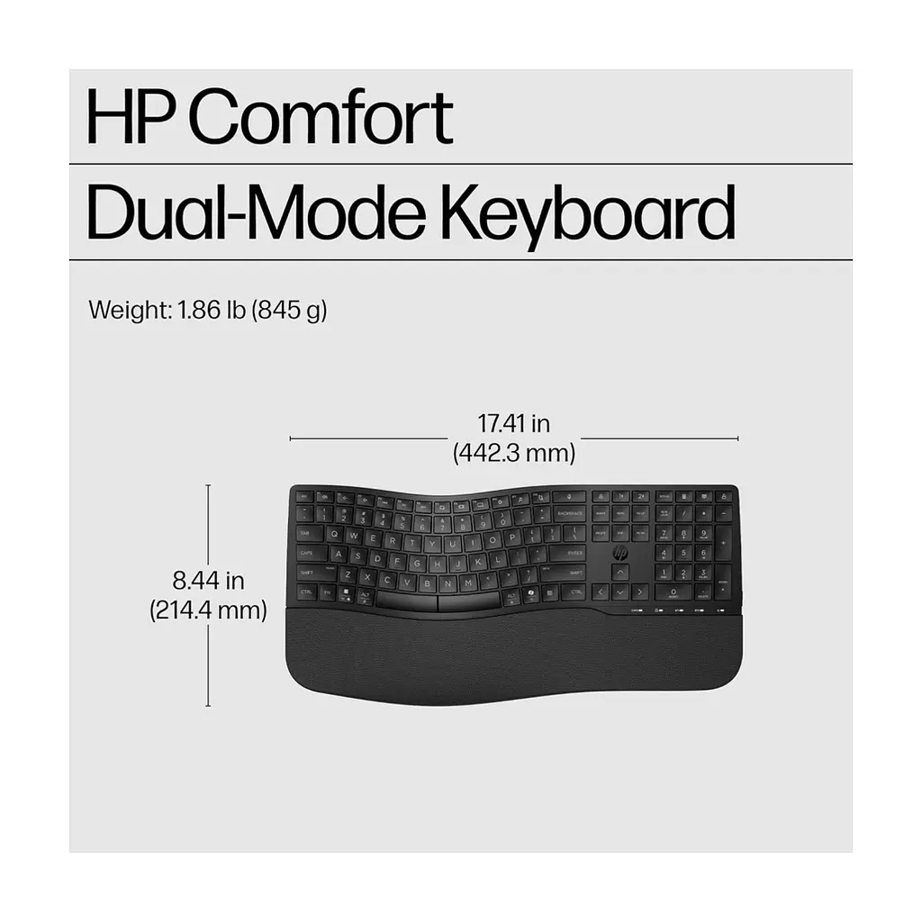 Клавіатура HP 680 Comfort Dual-Mode UA Black (8T6L8AA) - фото 7