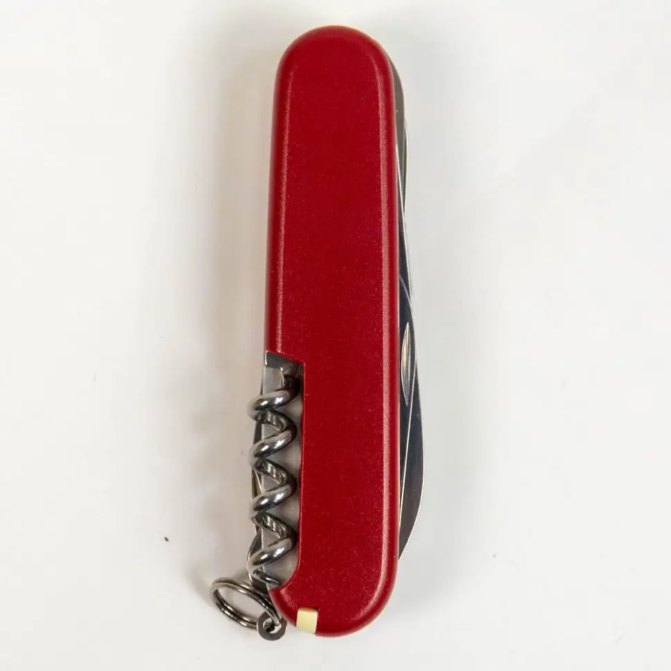 Ніж Victorinox Huntsman Mat 91мм 15функ черв.мат жовт.лого - фото 6