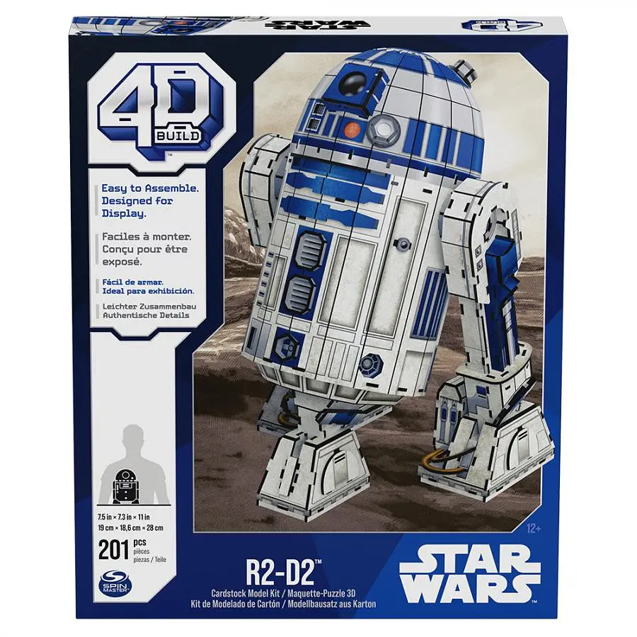 Пазл для створення 3D-моделі Spin Master Зоряні війни: дроїд R2-D2, 201 деталь (SM45757/6069817) - фото 2
