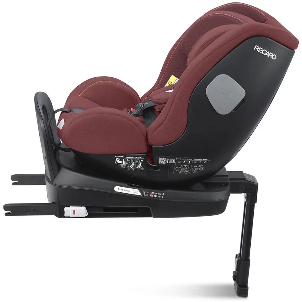 Автокресло Recaro Salia 125 Iron Red, бордовое (89047660050) - фото 11