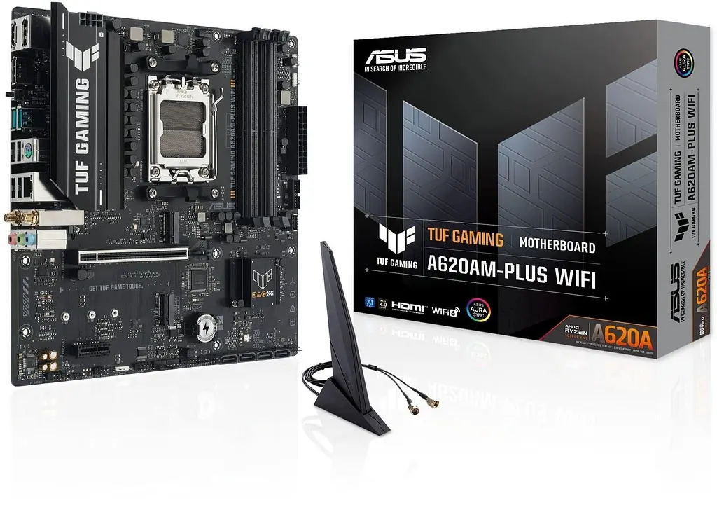 Материнська плата ASUS TUF GAMING A620AM-PLUS WIFI (TUF GAMING A620AM-PLUS WIFI) (Socket AM5, AMD A620A, Micro-ATX) - фото 7