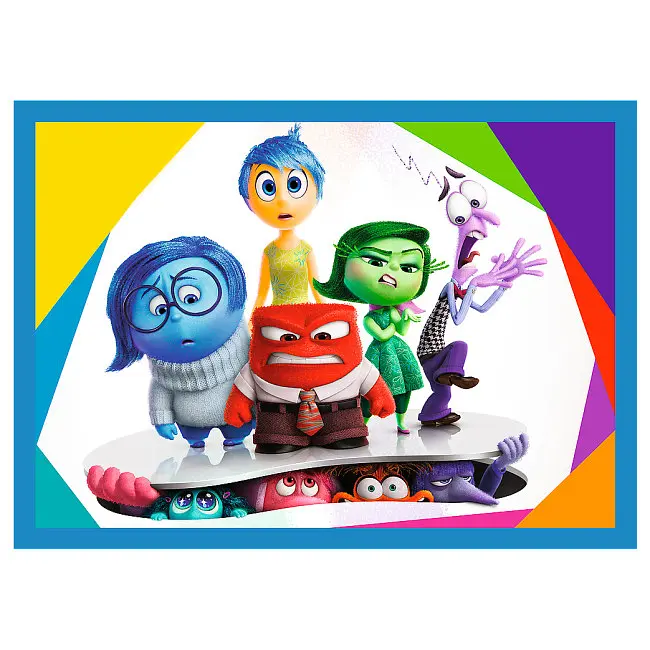 Пазли 4в1 Trefl Inside Out 2 Думками навиворіт 2 Правлять емоції 35, 48, 54, 70 деталей дитячі пазли Disney Pixar (SKU-219) - фото 4