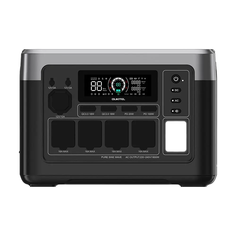 Портативна зарядна станція OUKITEL P1000E PLUS 1800W 1024Wh (42-00276) - фото 3