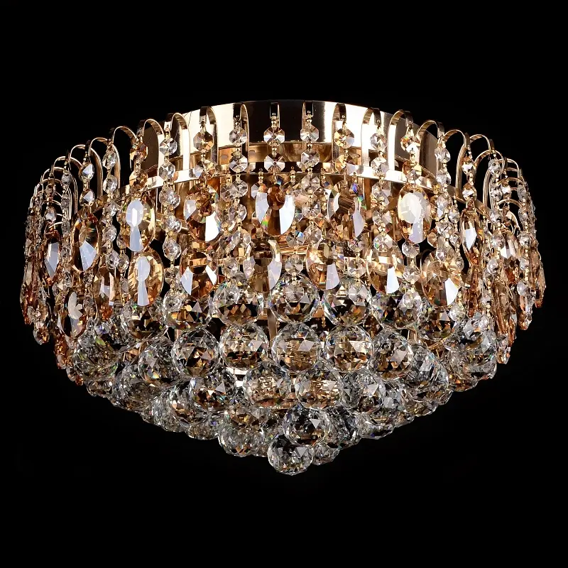 Люстра потолочная Brille хрустальная с подсветкой LED E14 60W G (BCL-346S/3) - фото 7