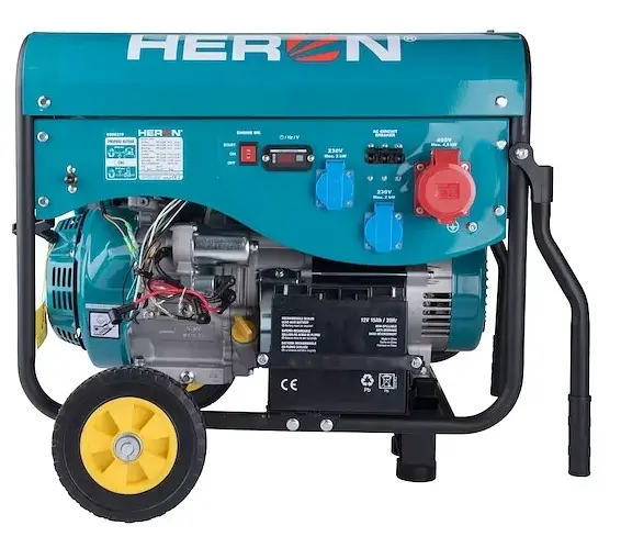 Генератор газо-бензиновий Heron LPG+NG 5,5 кВт-400В, 2х2,0 кВт-230В (8896319) - фото 2