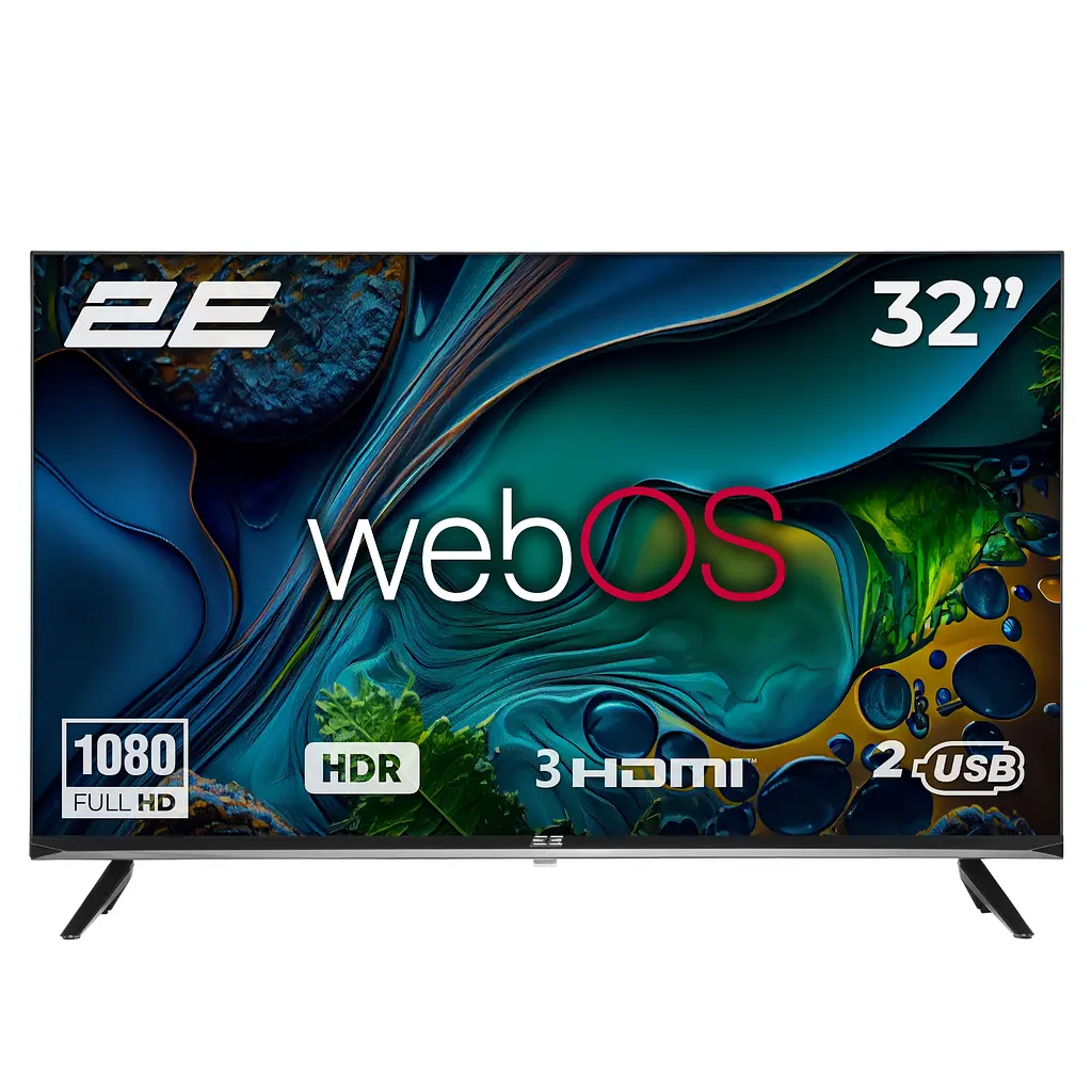 Телевізор 32" LED FHD 60Hz Smart WebOS Black 2E teh0018392 - фото 2